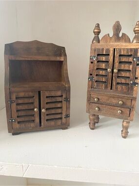 Dollhouse Furniture Hutch Pie Safe